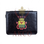 Набор дорожный в сумочке из натуральной кожи (3 персоны) с символами г. Читы и Забайкальского края