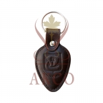 Брелок для ключей из натуральной кожи с гербом г. Павлово на Оке